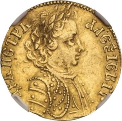 Аверс 1 червонец 1703 года