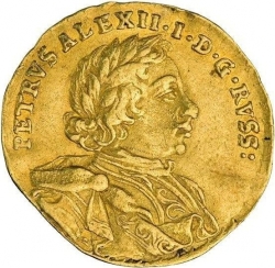 Аверс 1 червонец 1716 года