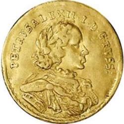 Аверс 1 червонец 1716 года
