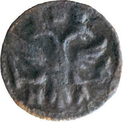 Аверс Полушка 1718 года НД