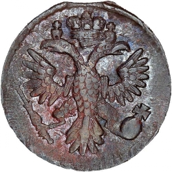 Аверс Денга 1735 года