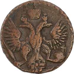 Аверс Полушка 1744 года