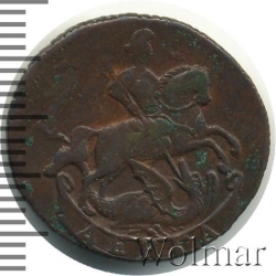 Аверс Денга 1758 года
