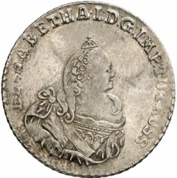 Аверс 18 грошей 1759 года