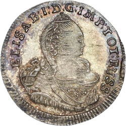 Аверс 3 гроша 1759 года