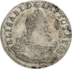 Аверс 6 грошей 1759 года