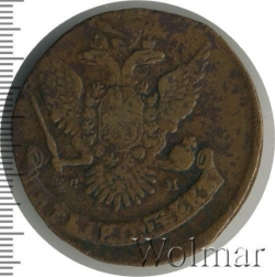 Аверс 5 копеек 1763 года СПМ