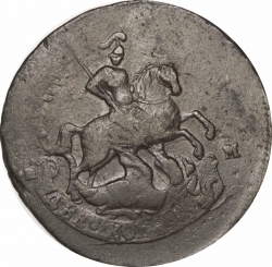 Аверс 2 копейки 1764 года СПМ