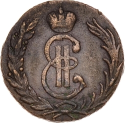 Аверс 1 копейка 1767 года