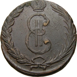 Аверс 10 копеек 1767 года