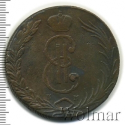 Аверс 10 копеек 1767 года КМ