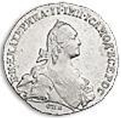 Аверс Полтина 1767 года СПБ-TI