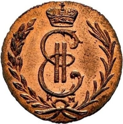 Аверс Денга 1768 года КМ