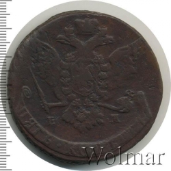 Аверс 5 копеек 1771 года ЕМ