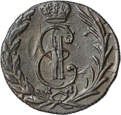 Аверс Денга 1772 года КМ