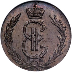 Аверс Денга 1772 года КМ