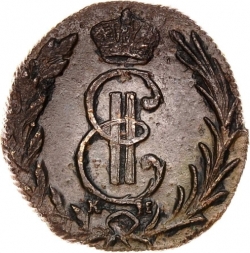 Аверс Денга 1773 года КМ