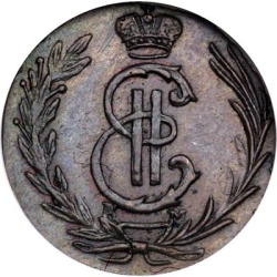 Аверс Полушка 1773 года КМ