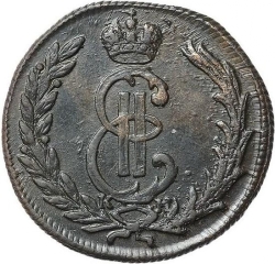 Аверс 1 копейка 1774 года КМ