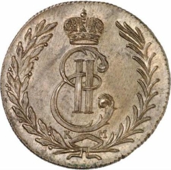 Аверс 5 копеек 1774 года КМ