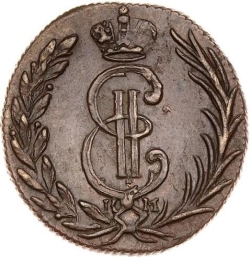 Аверс Денга 1775 года КМ