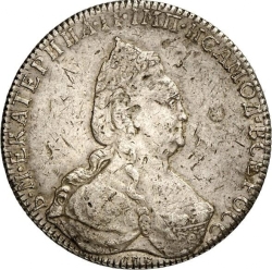 Аверс 1 рубль 1777 года СПБ-TI-ФЛ