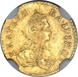 Аверс Полтина 1777 года