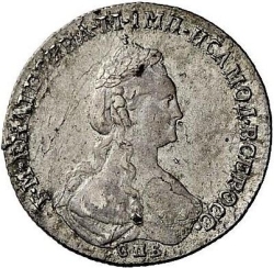 Аверс 20 копеек 1778 года СПБ