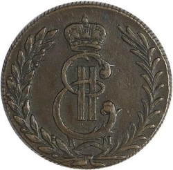 Аверс 5 копеек 1778 года КМ