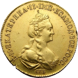 Аверс 5 рублей 1778 года СПБ