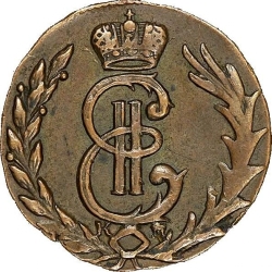 Аверс Денга 1779 года КМ