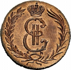 Аверс 2 копейки 1780 года КМ