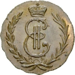 Аверс Денга 1780 года КМ
