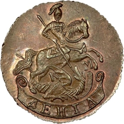 Аверс Денга 1781 года КМ