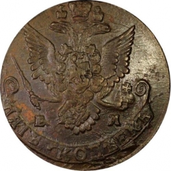 Аверс 5 копеек 1782 года ЕМ
