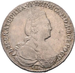 Аверс 1 рубль 1783 года СПБ-TI-ММ Аверс 1 рубль 1783 года СПБ-TI-ММ
