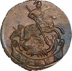 Аверс Денга 1784 года КМ
