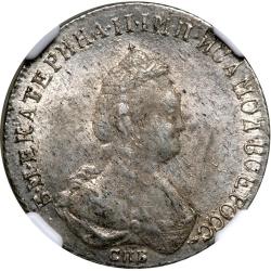 Аверс Полуполтинник 1785 года СПБ-ЯА