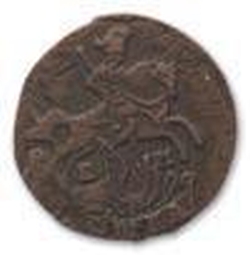 Аверс Полушка 1785 года ЕМ