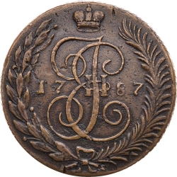 Аверс 5 копеек 1787 года ТМ