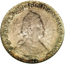 Аверс Полуполтинник 1787 года СПБ-ЯА