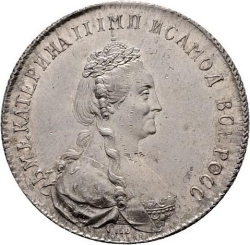 Аверс Полтина 1788 года СПБ-ЯА