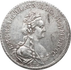 Аверс Полуполтинник 1790 года СПБ-ЯА