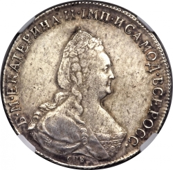 Аверс 1 рубль 1795 года СПБ-TI-АК