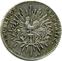 Аверс 2 франка 1801 года