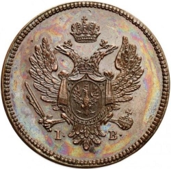 Аверс 3 гроша 1815 года IB