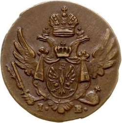 Аверс 1 грош 1816 года IB