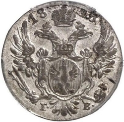 Аверс 10 грошей 1816 года IB