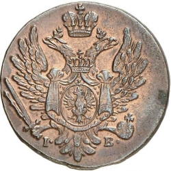 Аверс 1 грош 1818 года IB