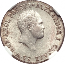 Аверс 1 злотый 1818 года IB